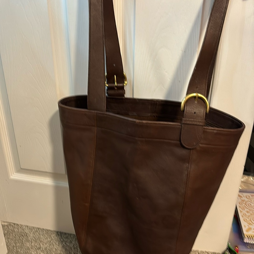COACH Brown Leather Shoulder Bag